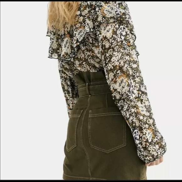 Free People Splendor in the grass mini skirt - Picture 2 of 2